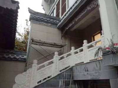 成都芙蓉苑汉白玉栏杆项目